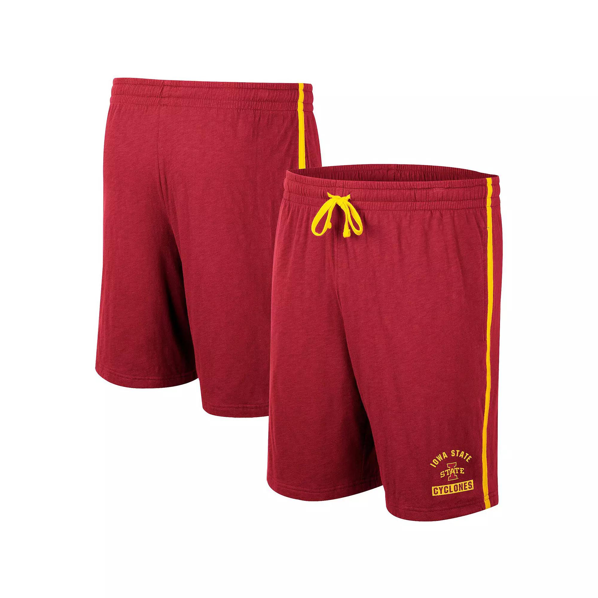 Men's Colosseum Cardinal Iowa State Cyclones Thunder Slub Shorts,  Product Image