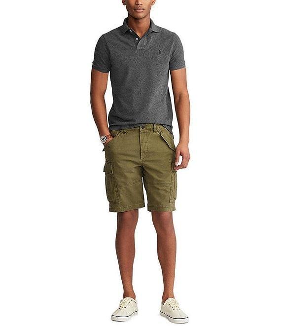 Polo Ralph Lauren Custom Slim Fit Solid Mesh Polo Shirt Product Image