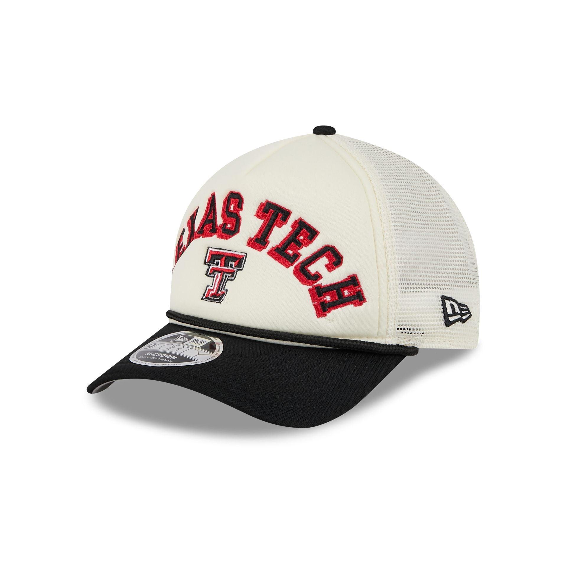 Texas Tech Red Raiders Chrome Arch 9FORTY M-Crown A-Frame Trucker Hat Male Product Image