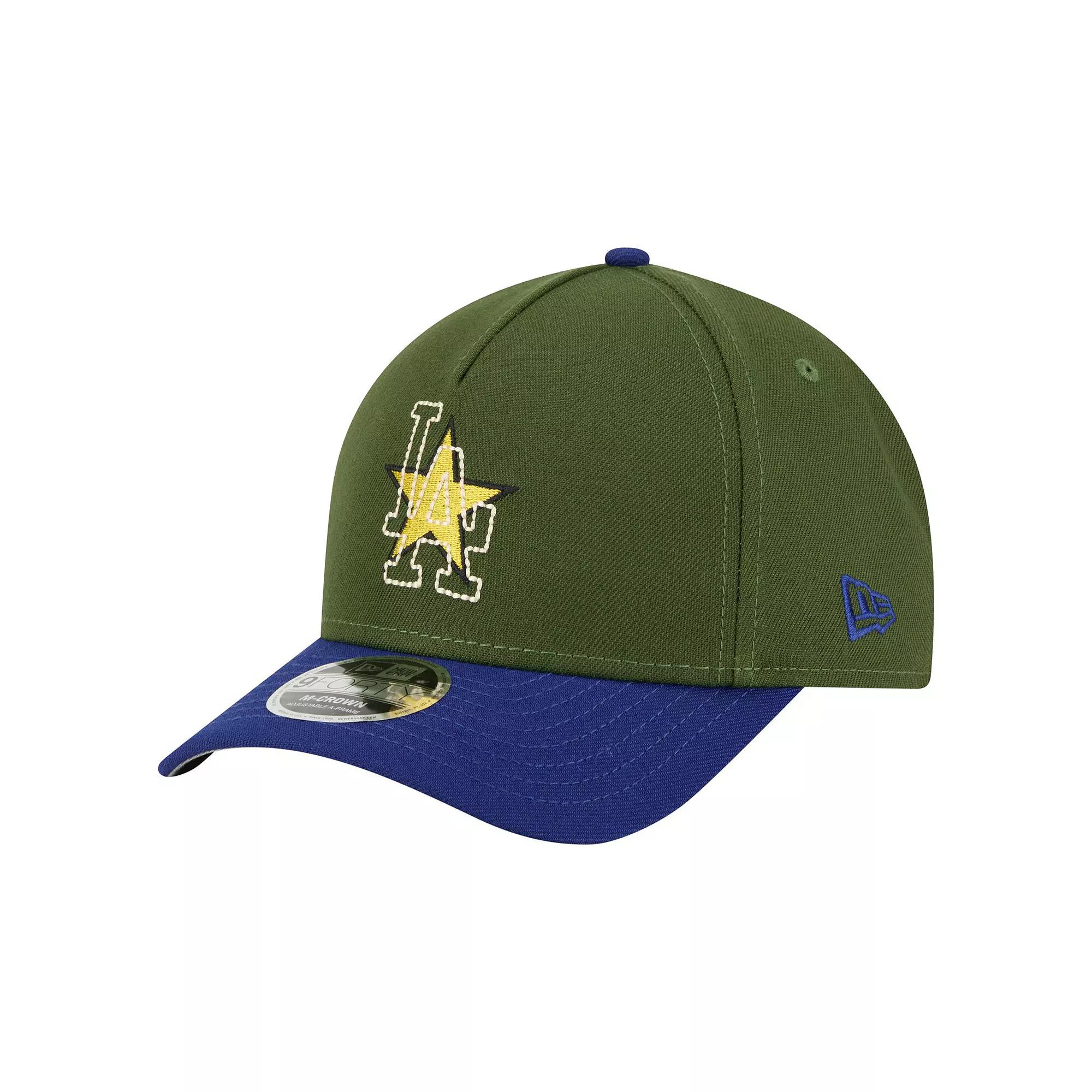 Men's New Era Dark Green Los Angeles Dodgers City Feature 9FORTY A-Frame Adjustable Hat Product Image