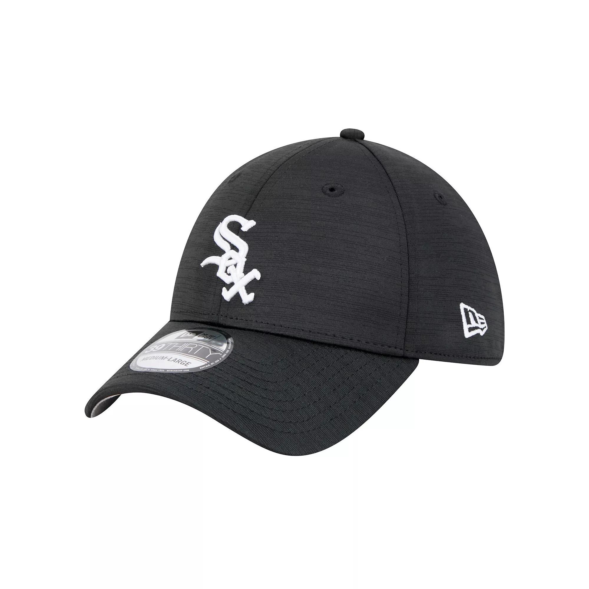 Men's New Era Black Chicago White Sox Tech 39THIRTY Flex Hat,  Product Image