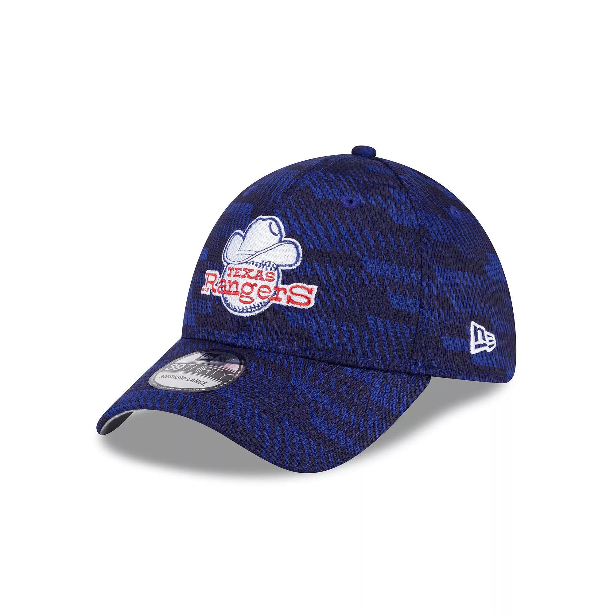 Men's New Era Royal Texas Rangers 2025 MLB Clubhouse 39THIRTY Flex Hat, Size: Medium/Large, Blue Product Image