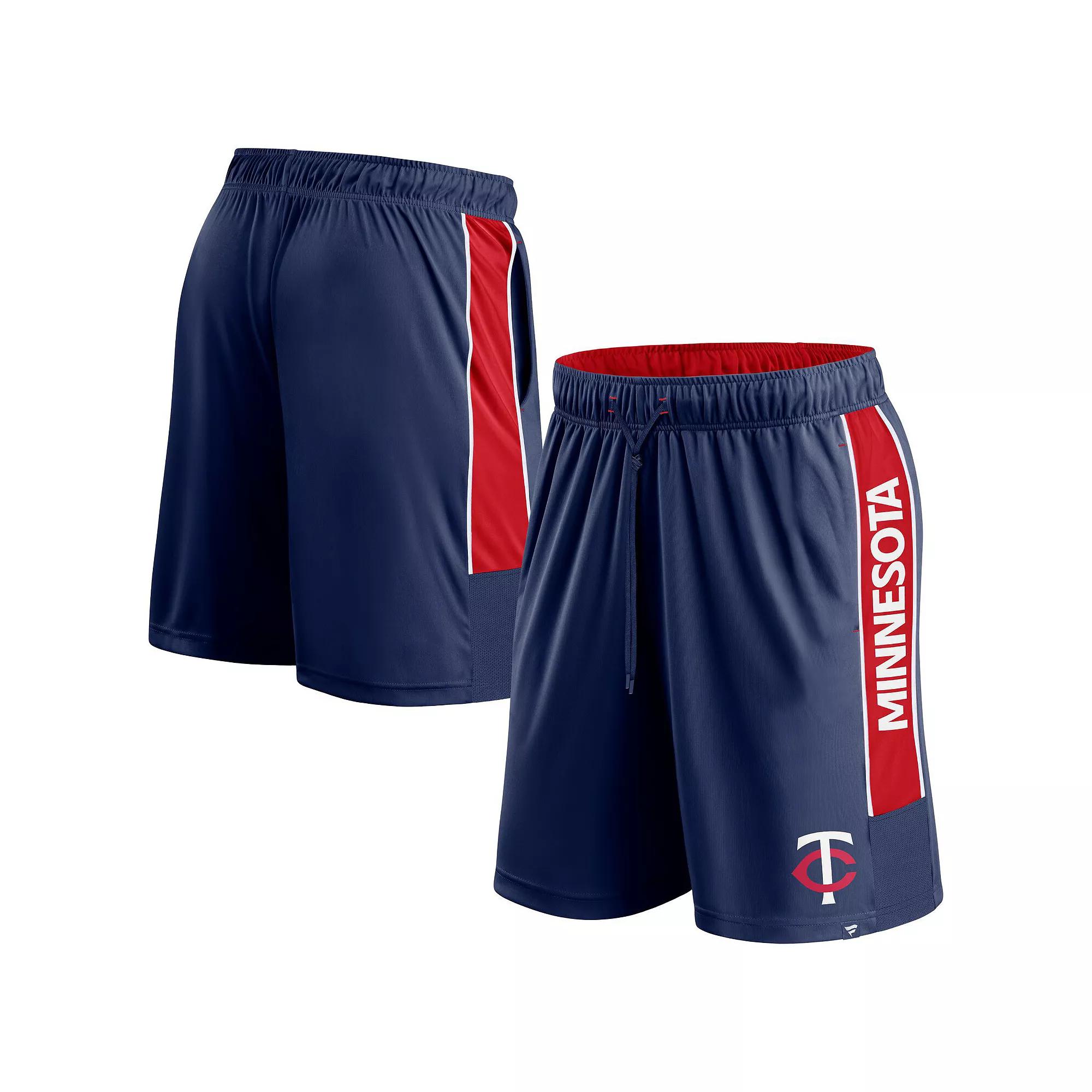 Men's Fanatics Branded Navy Minnesota Twins Win The Match Defender Shorts,  Product Image