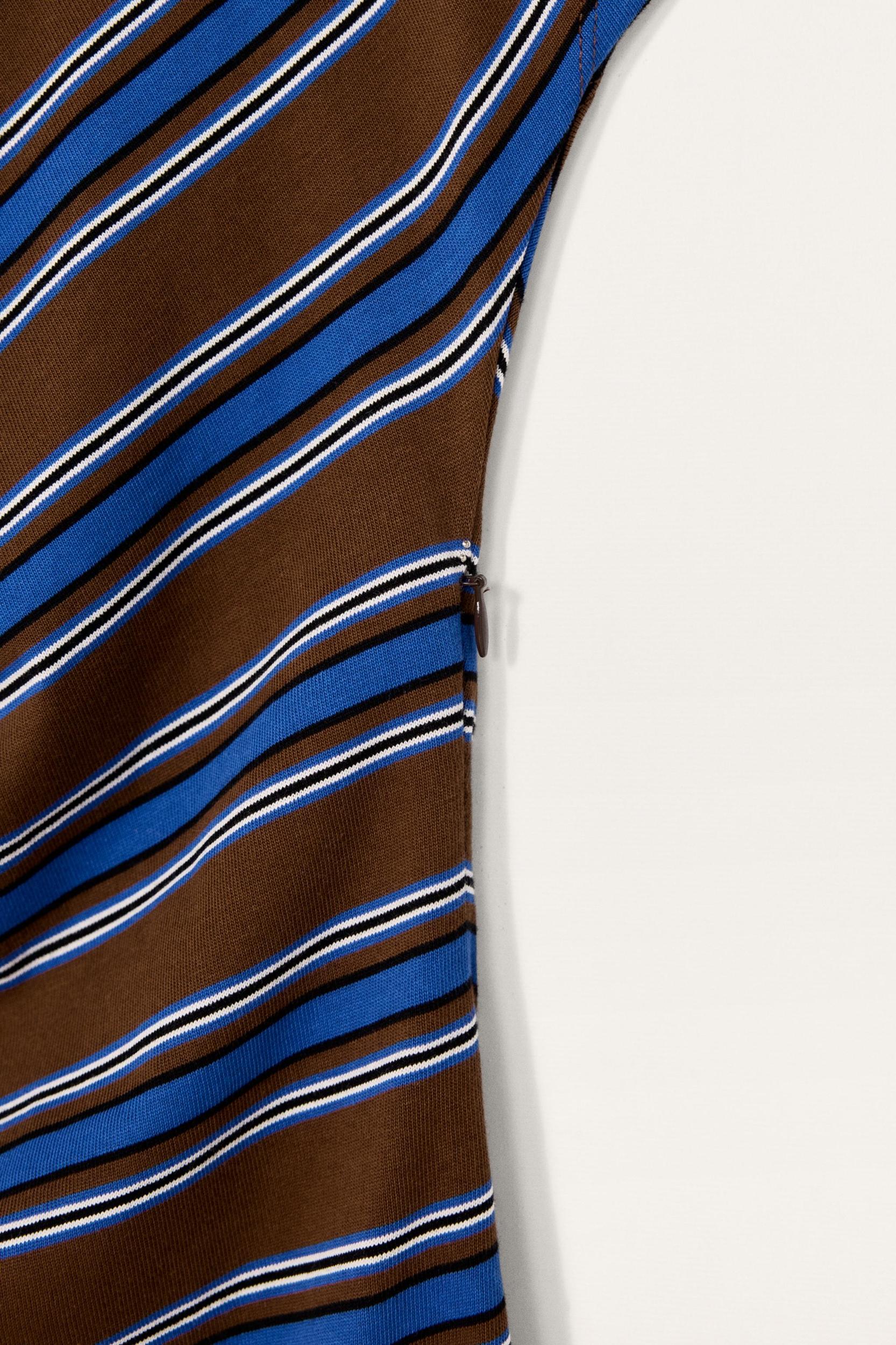LIMITED EDITION STRIPED DRAPED DRESS Product Image