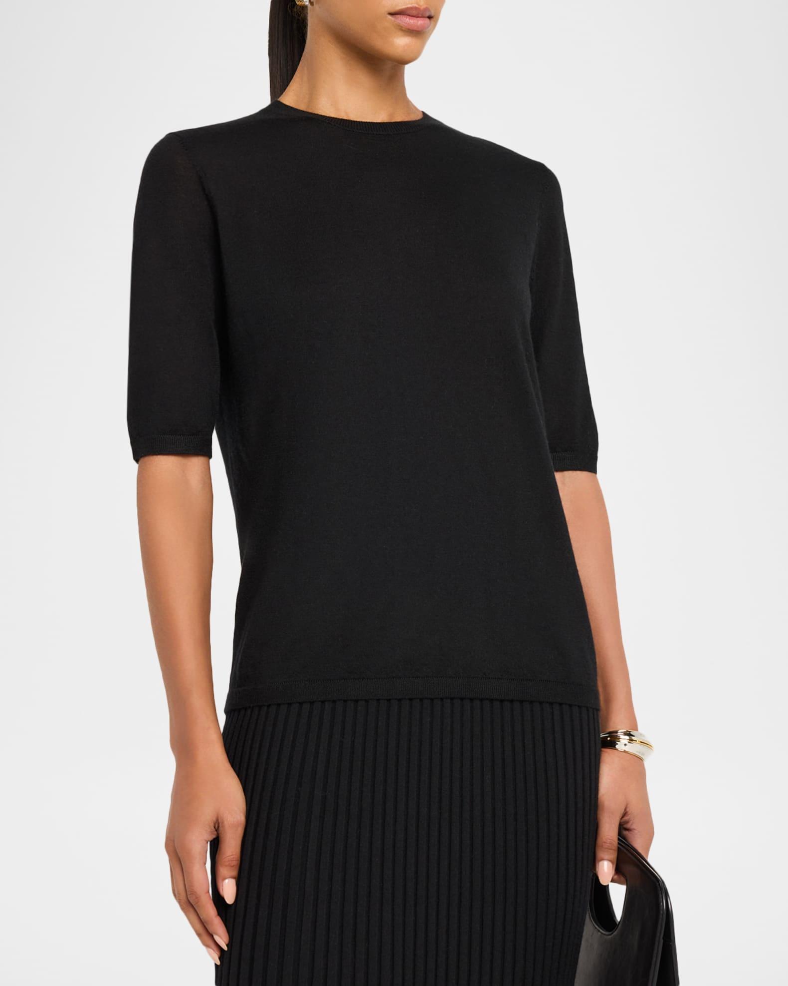 Brunner Short-Sleeve Cashmere-Silk T-Shirt Product Image