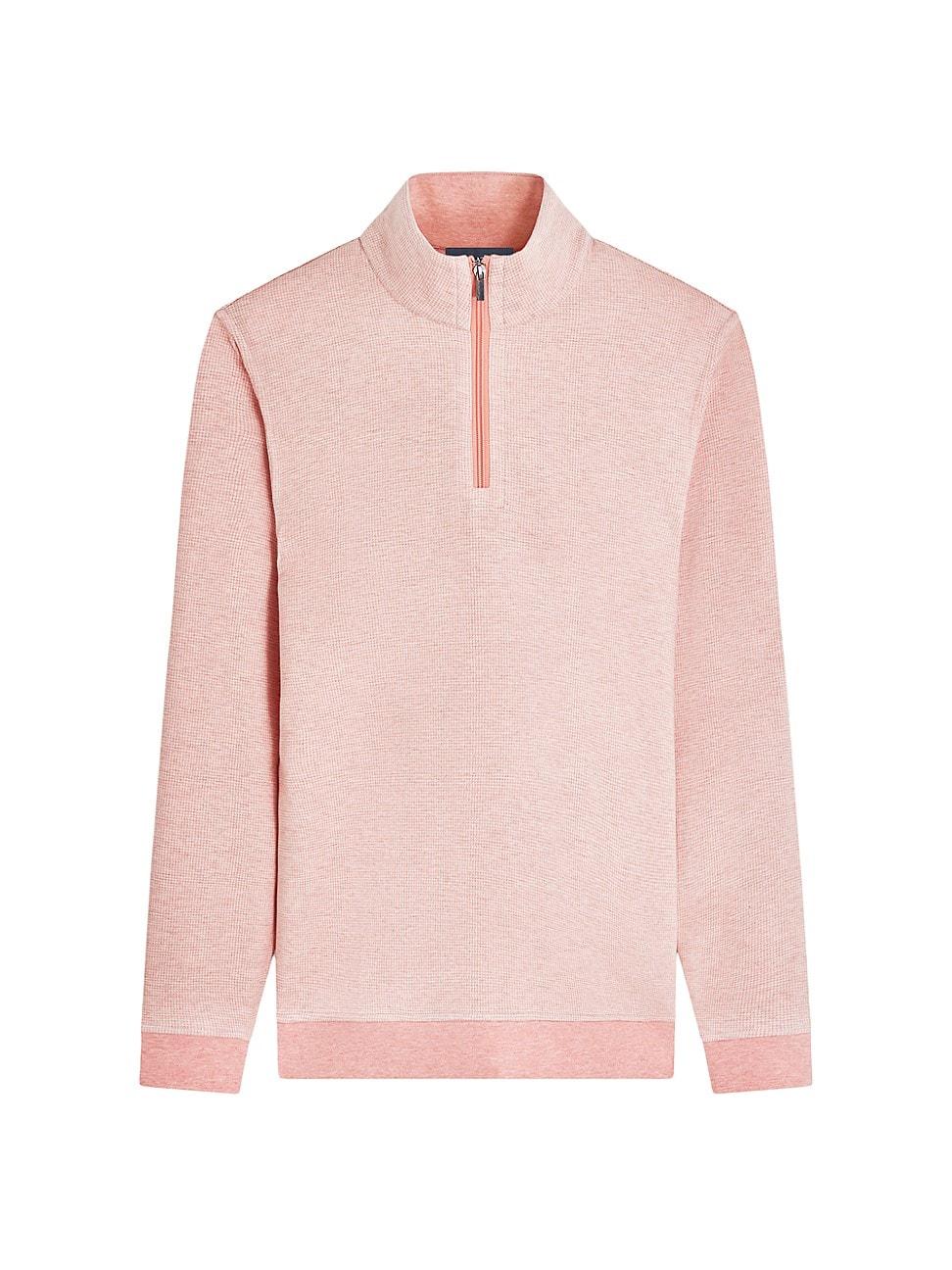 Mens Cotton-Blend Quarter-Zip Sweatshirt Product Image