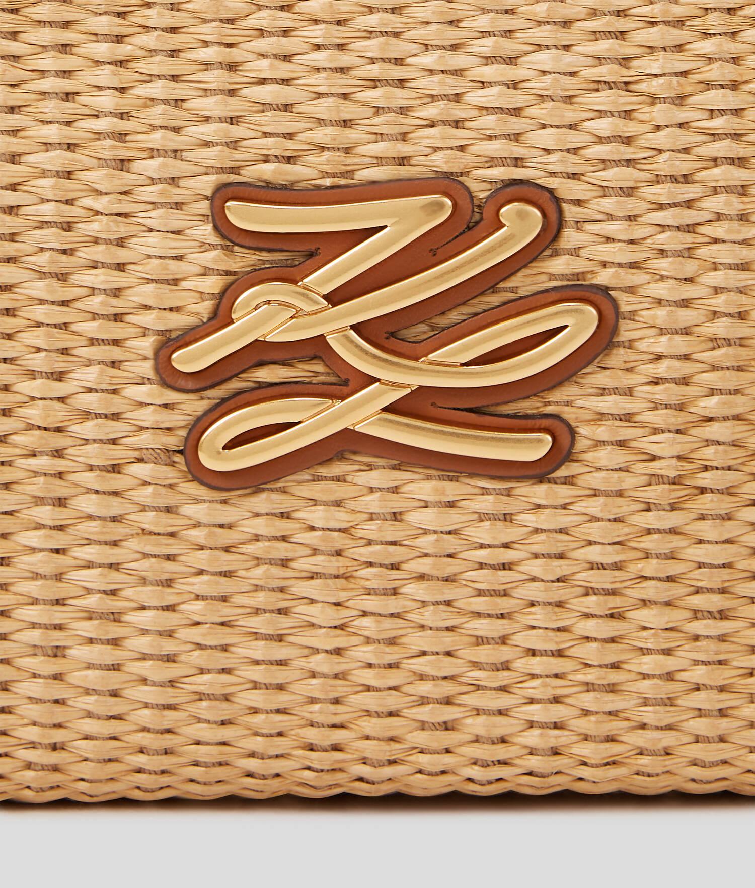 K/AUTOGRAPH RAFFIA MEDIUM BUCKET BAG Product Image