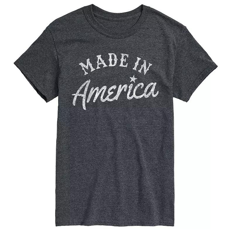 Big & Tall Made In America Tee, Mens Blue Product Image