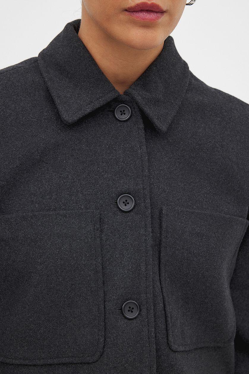 Oversized Wool Blend Jacket Product Image