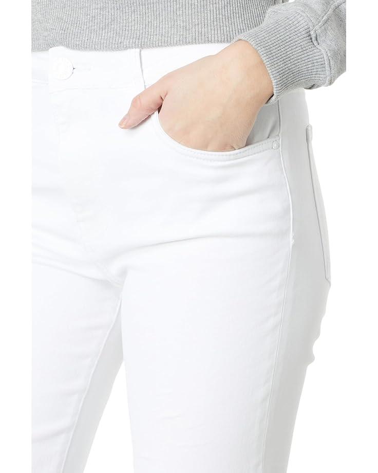 Gwen High-Rise Wide Leg Raw Hem 5 Pockets Zipper Fly Product Image