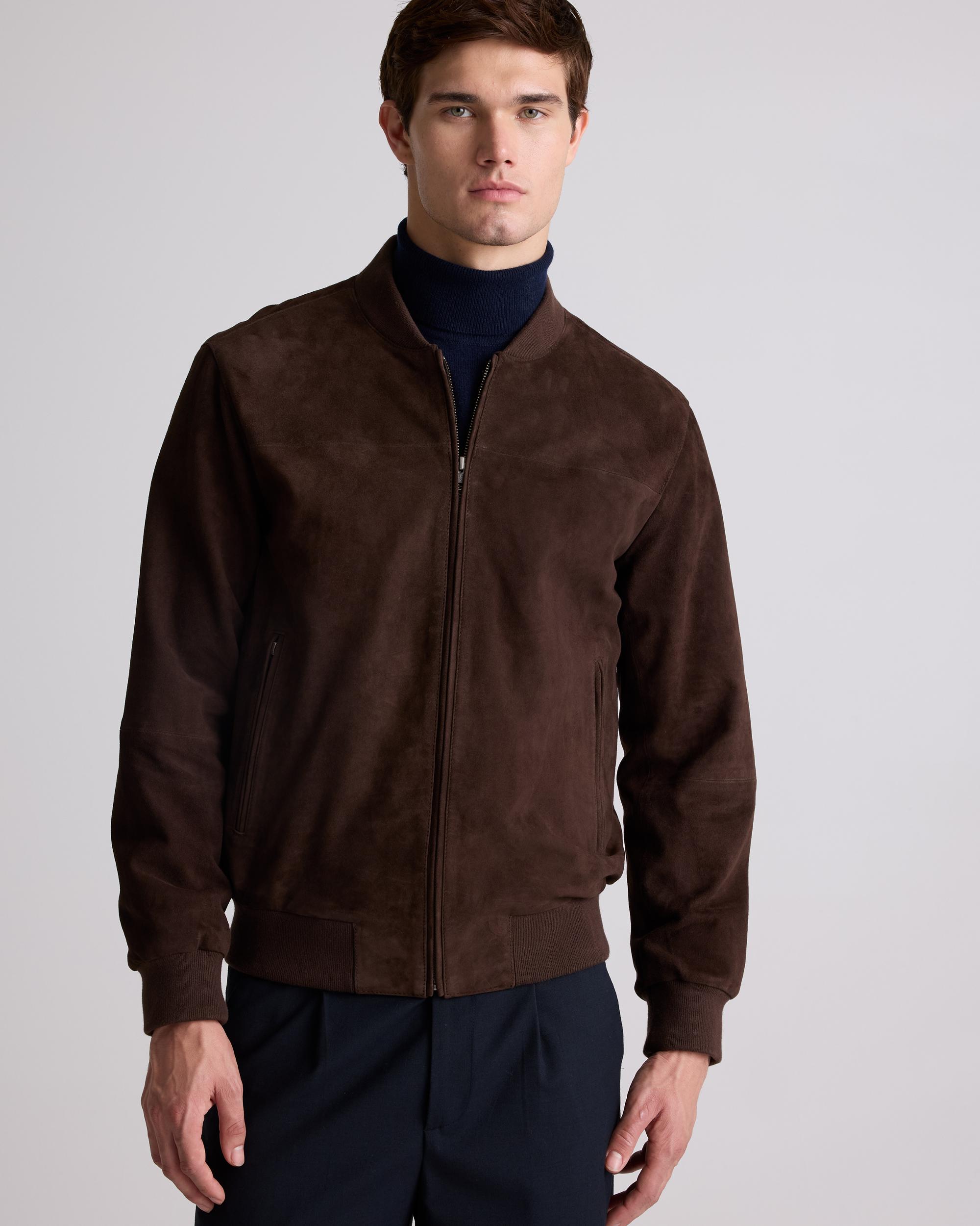 Quince | Men's 100% Suede Bomber Jacket Suede Leather Product Image