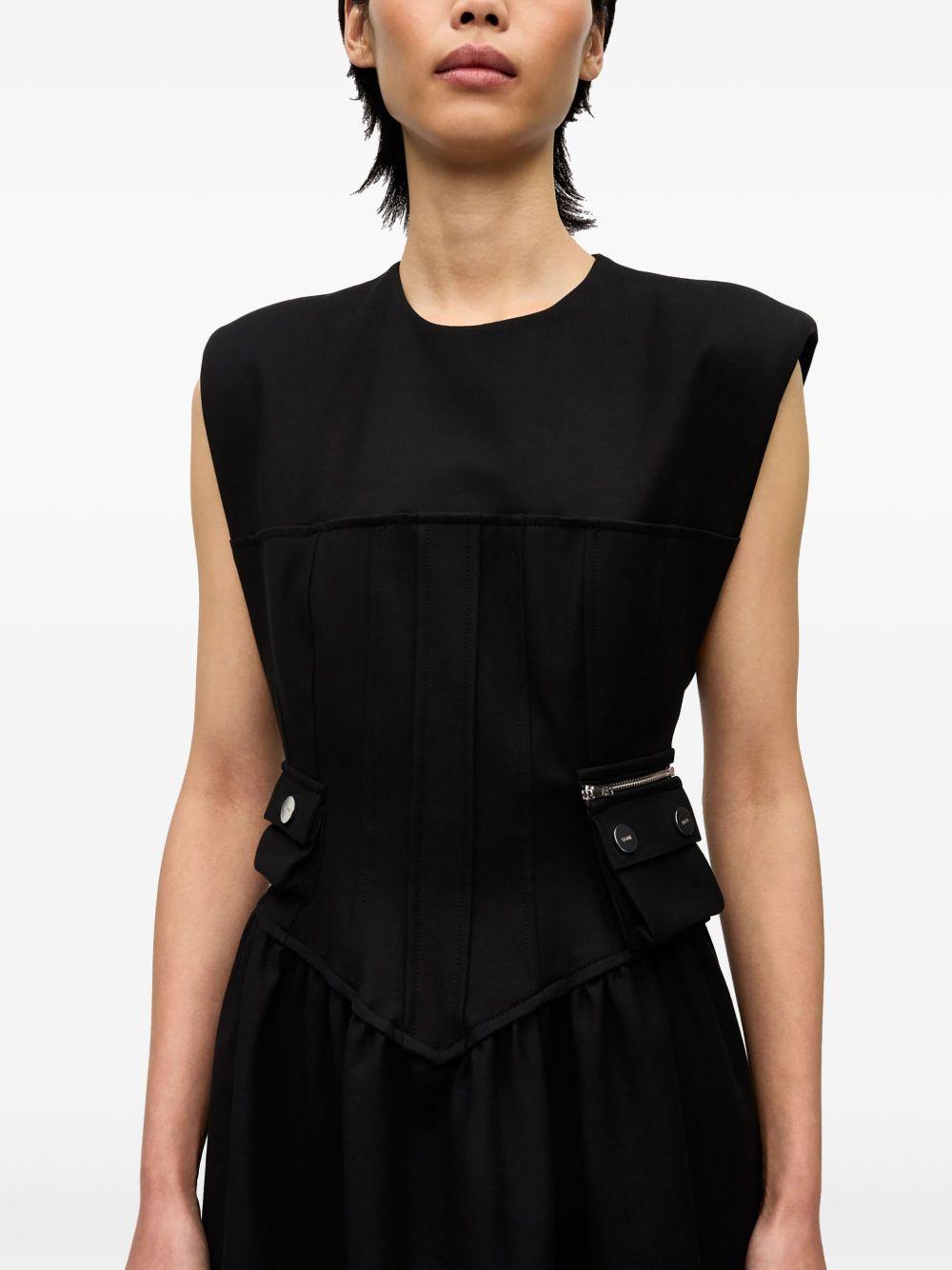 pleat-detailing midi dress Product Image