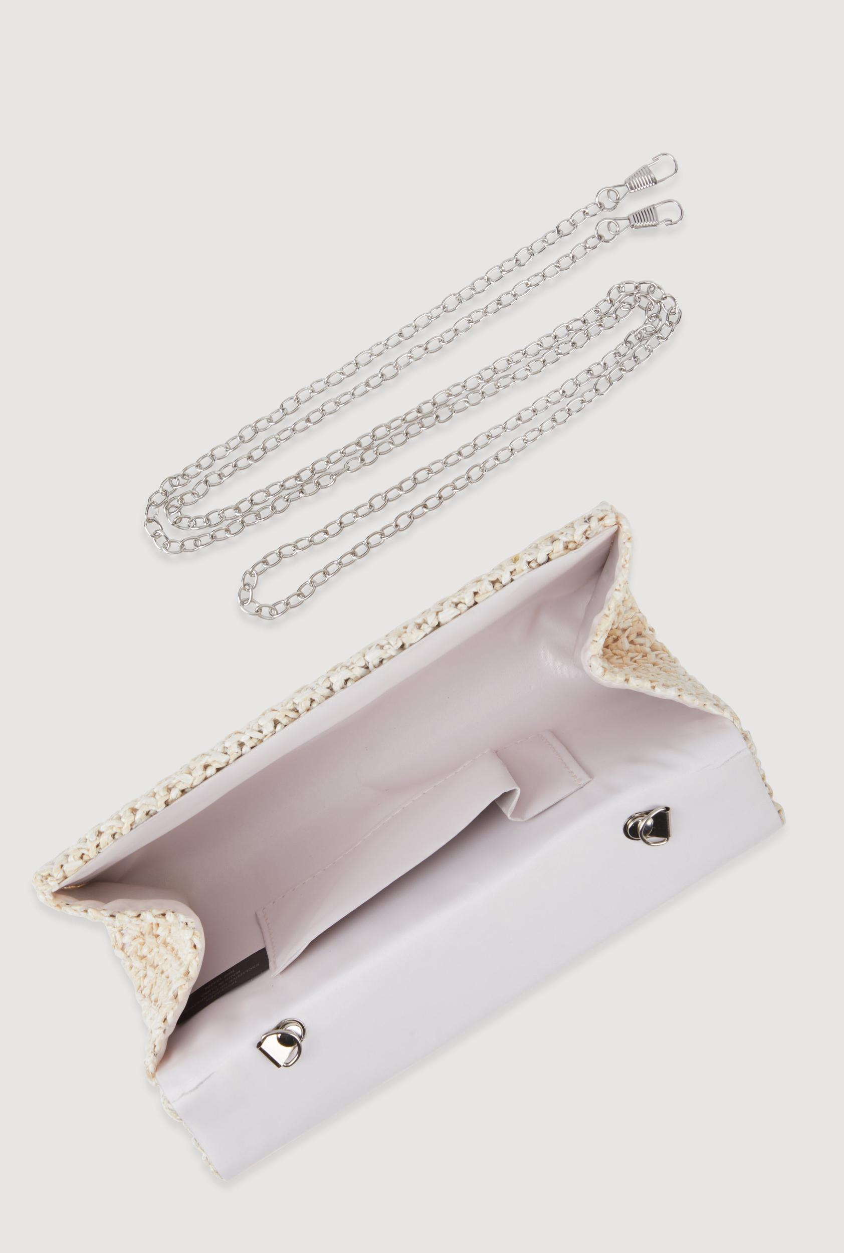 Straw Envelope Clutch Bag Female Product Image
