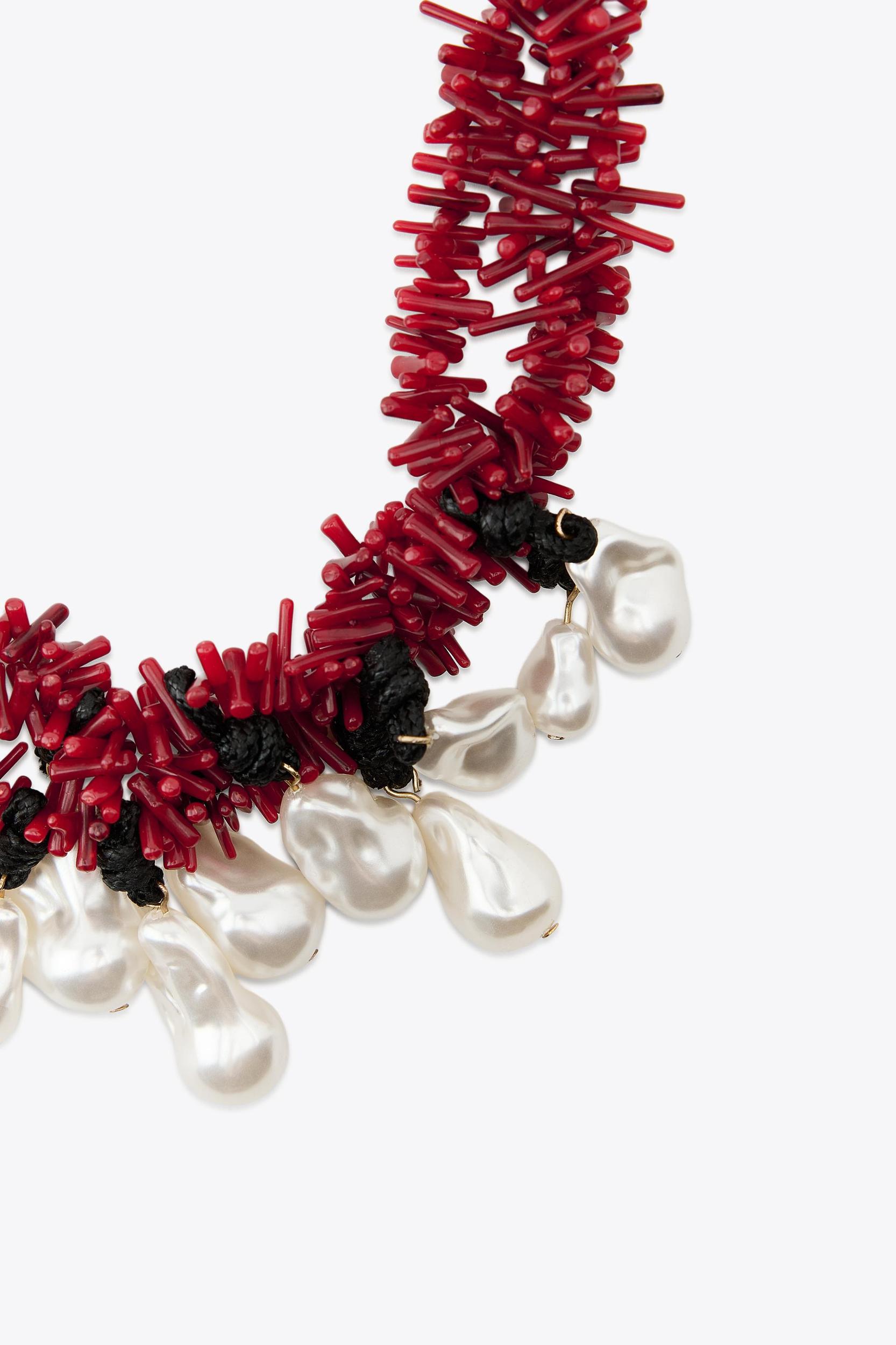 BEAD AND PEARL NECKLACE Product Image