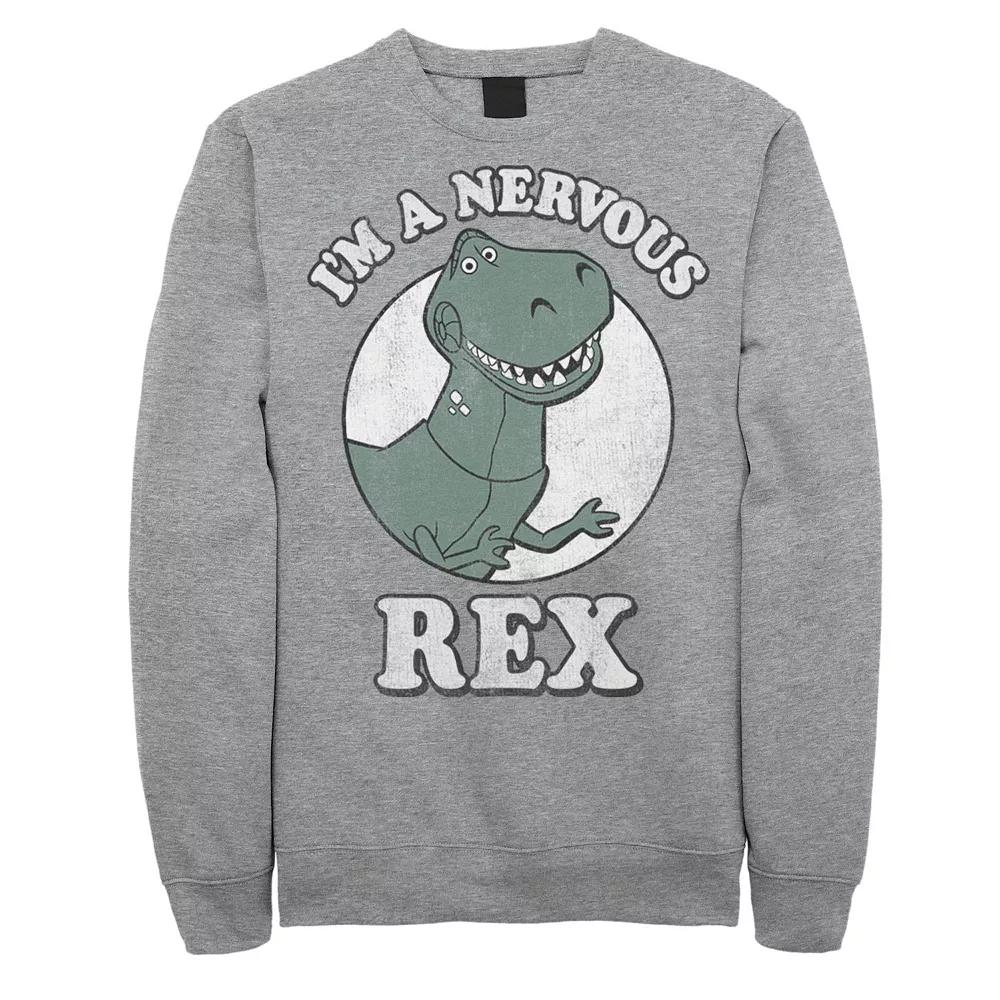 Disney / Pixar's Toy Story Men's I'm A Nervous Rex Dinosaur Sweatshirt,  Product Image