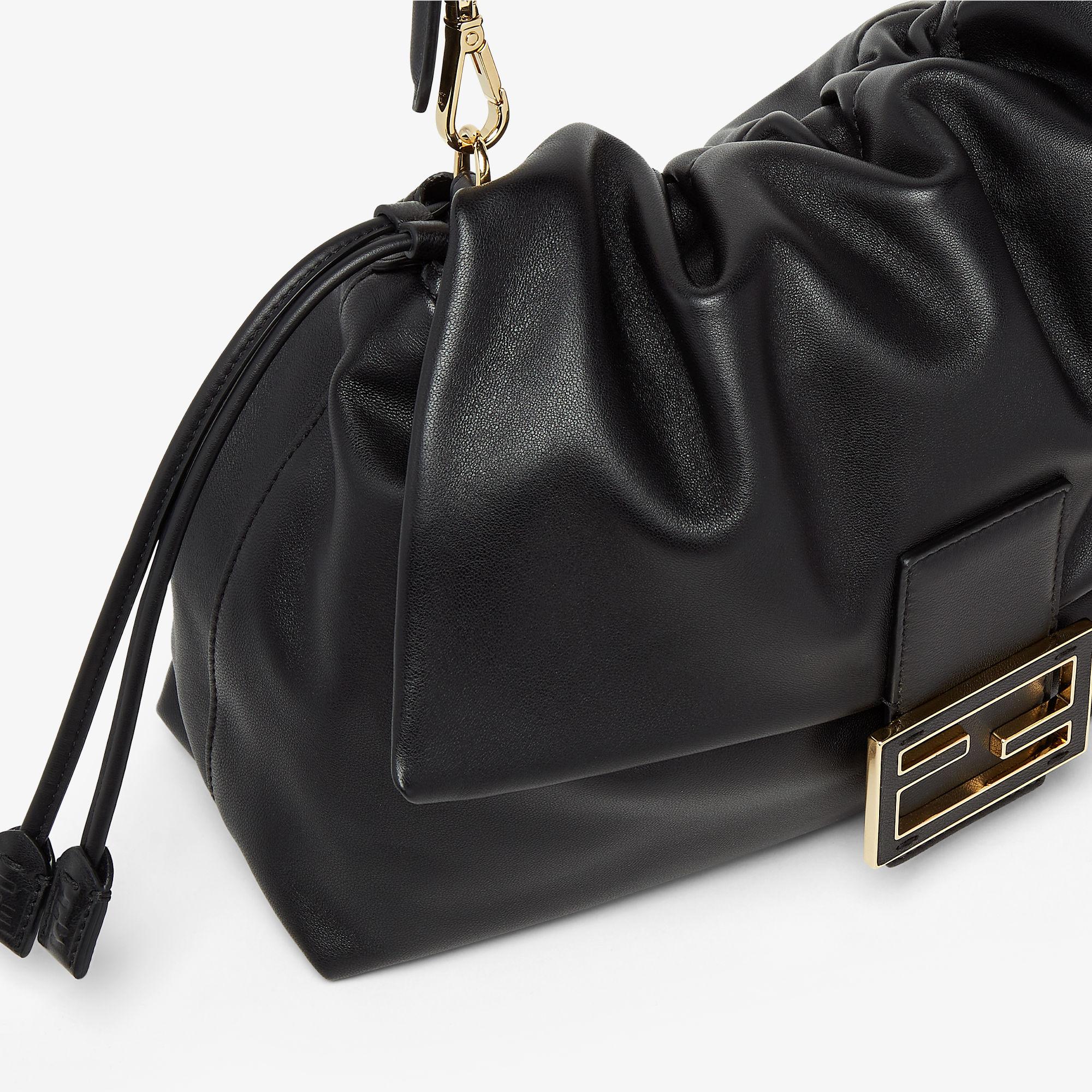 Mamma Baguette LargeBlack nappa leather bag Product Image