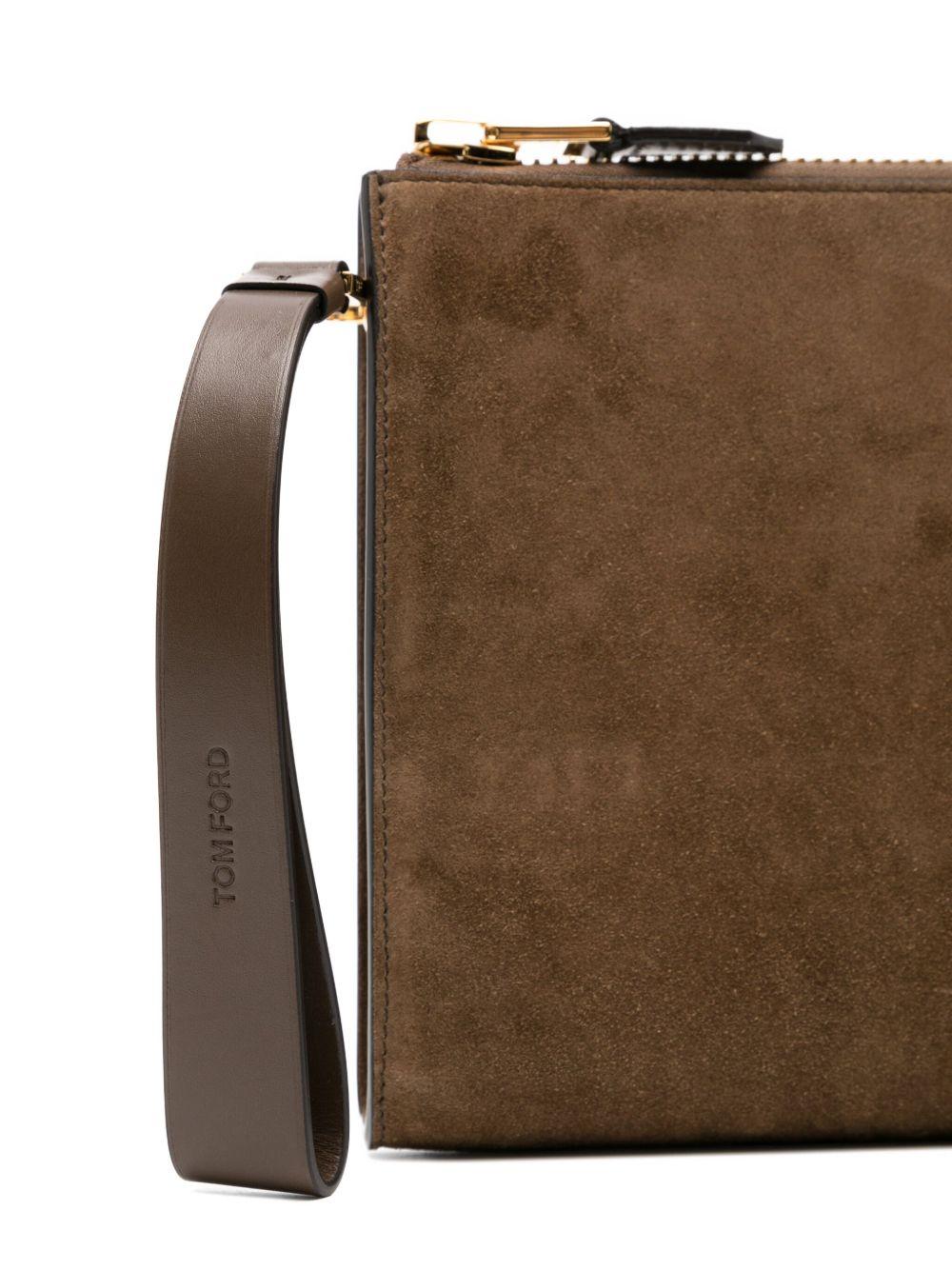 logo-debossed clutch bag Product Image