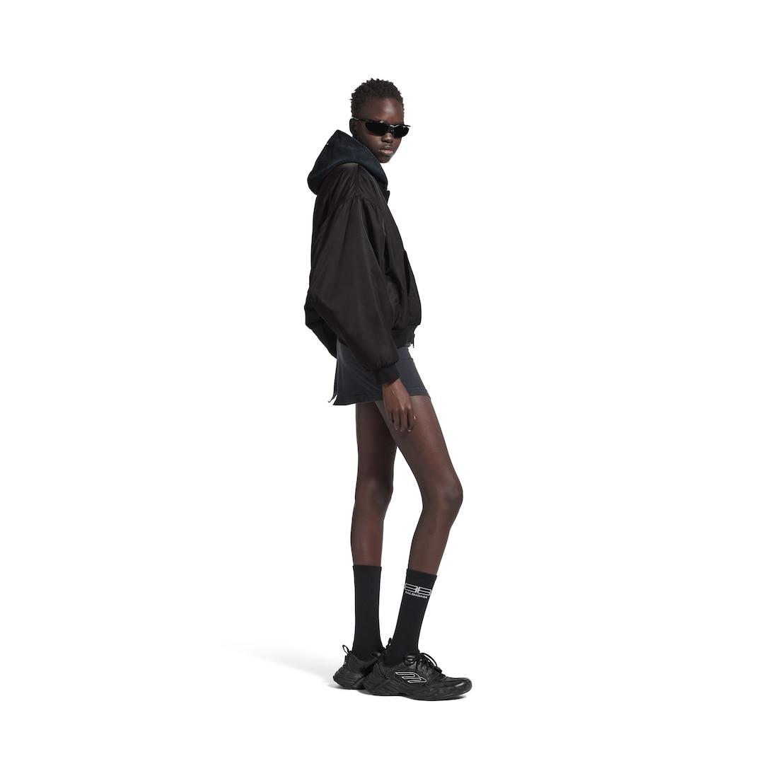 Hooded Bomber in Black Product Image