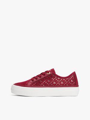 Embroidered TH Monogram Mesh Sneaker Product Image
