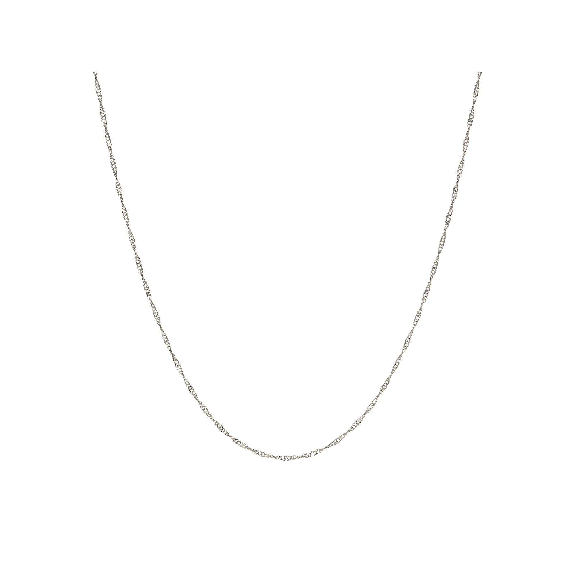 1928 Silver Tone Twisted Design Chain, Womens, Gray Product Image