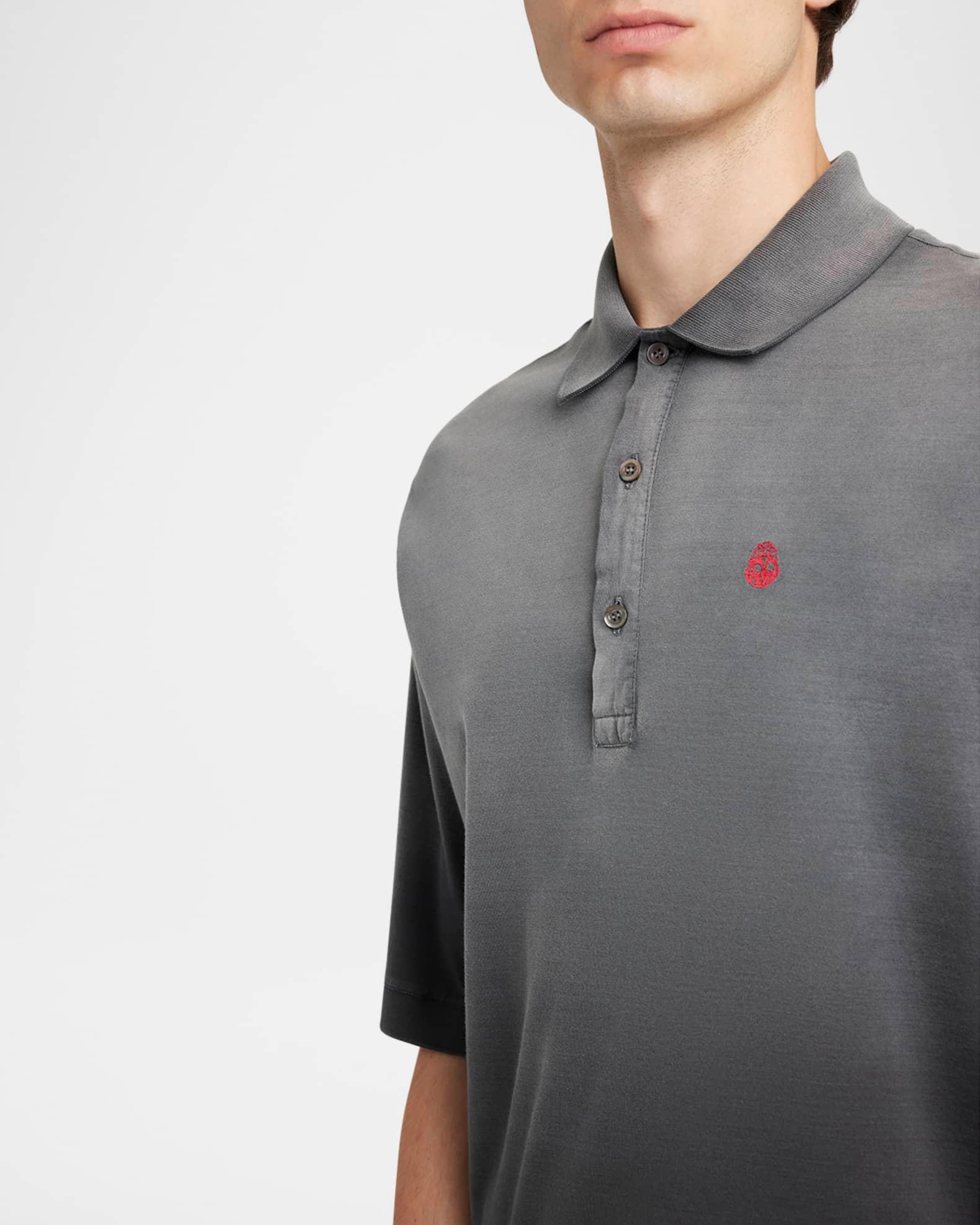 Men's Oversized Faded Polo Shirt Product Image
