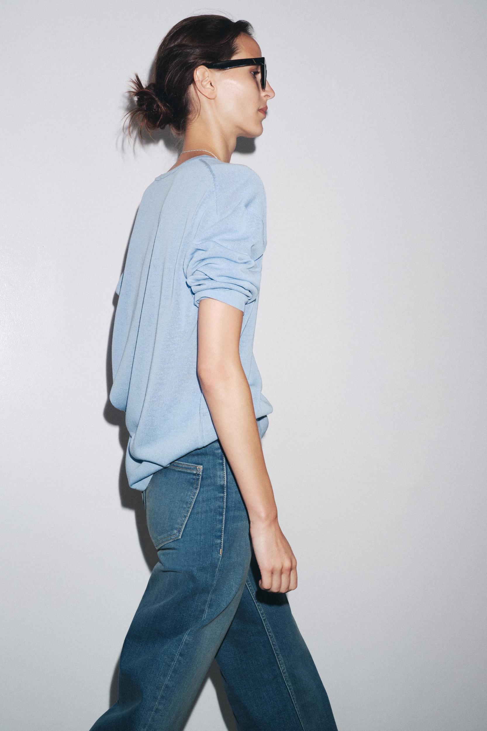 OVERSIZED BASIC KNIT SWEATER Product Image