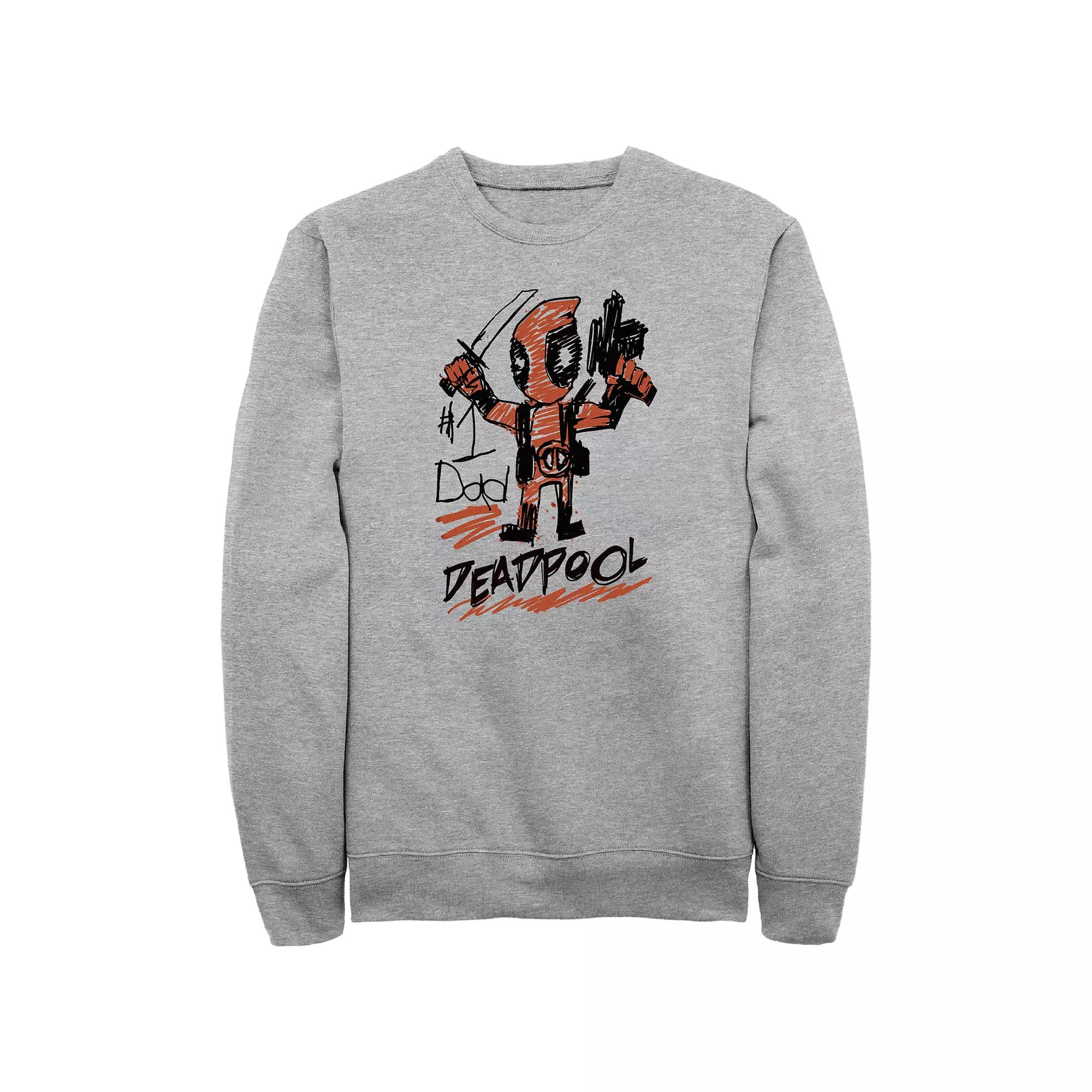 Big & Tall Marvel Deadpool #1 Dad Graphic Fleece, Men's,  Product Image