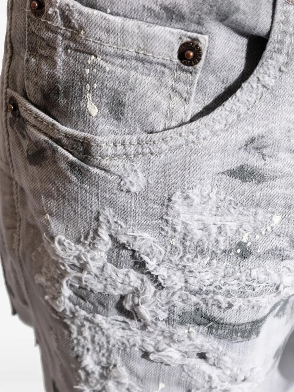 Skater distressed-finish jeans Product Image