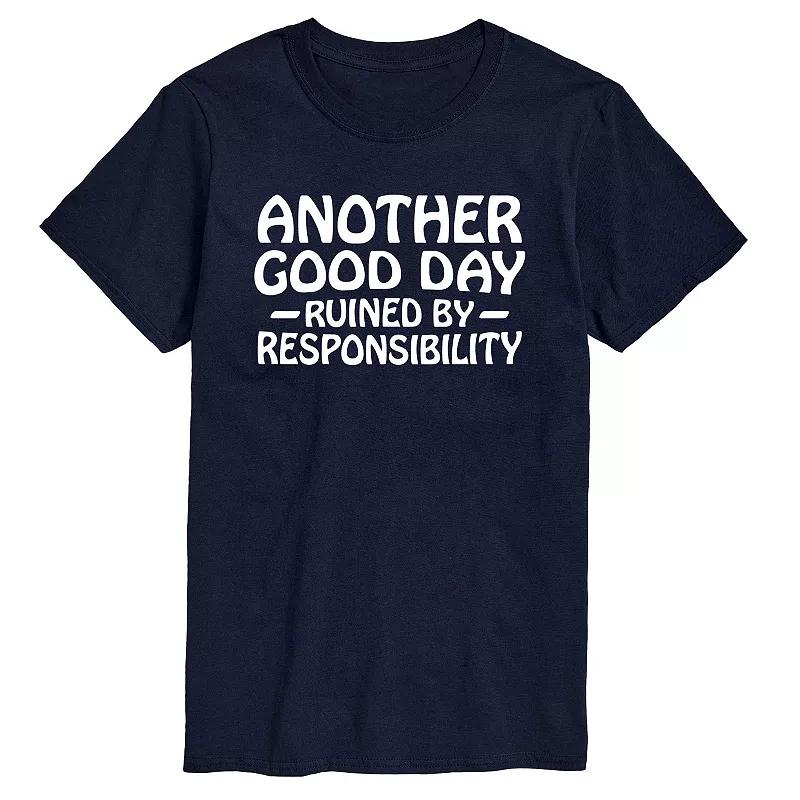 Big & Tall Another Good Day Ruined Responsibility Graphic Tee, Men's,  Product Image
