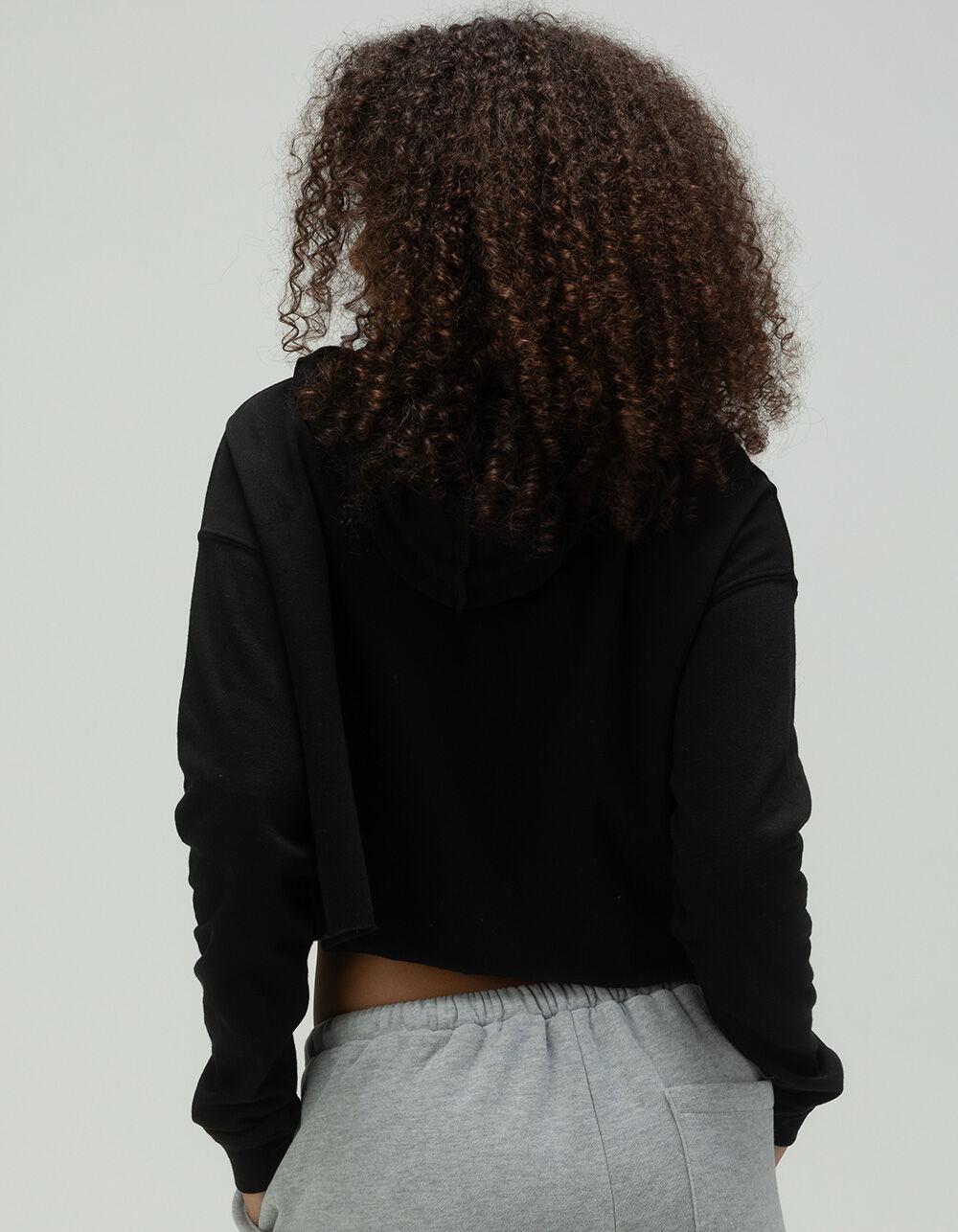 WEAR BY ERIN ANDREWS Dallas Cowboys Womens Crop Hoodie - BLACK Product Image