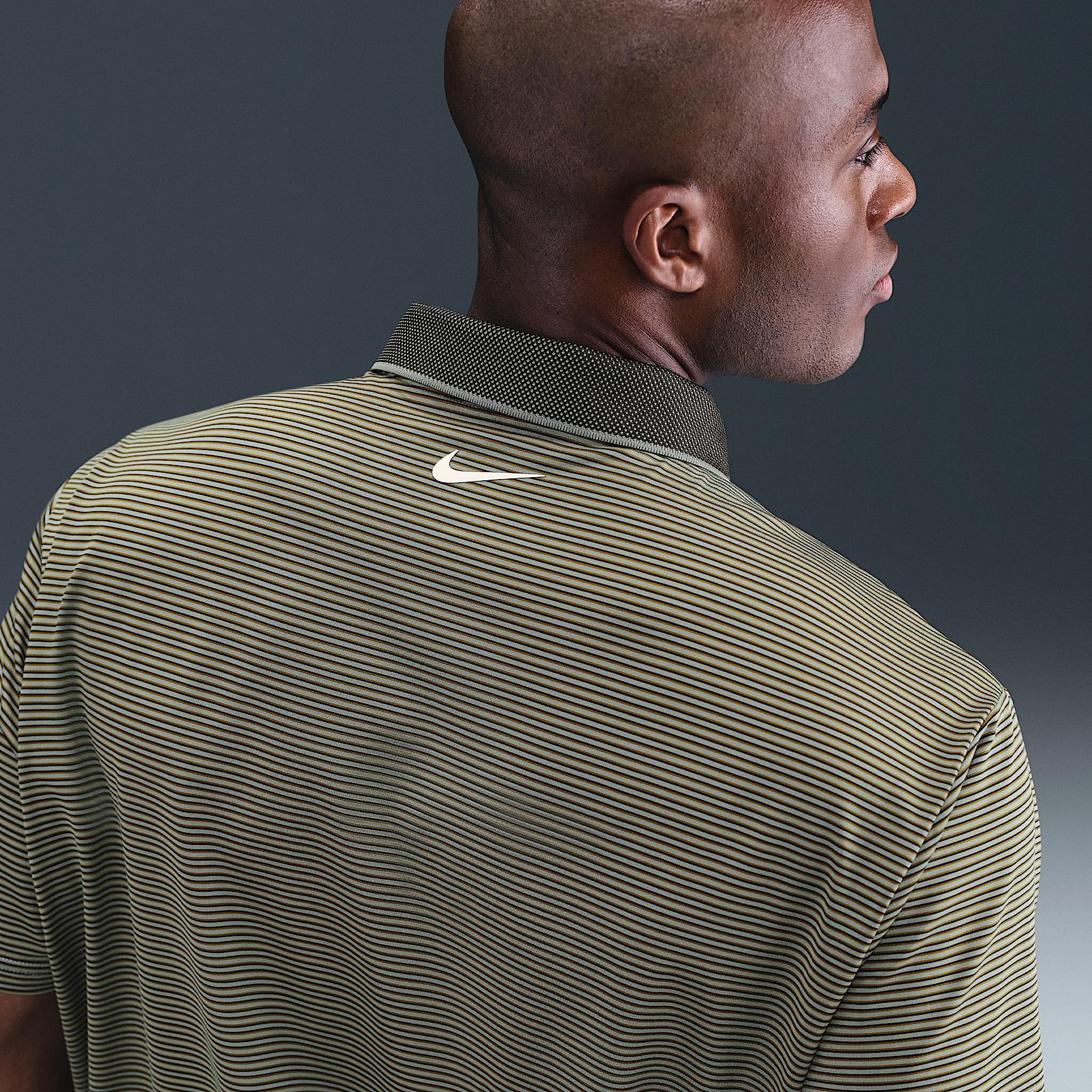 Nike Mens Tour Dri-FIT Striped Golf Polo | FZ7479-237 Product Image