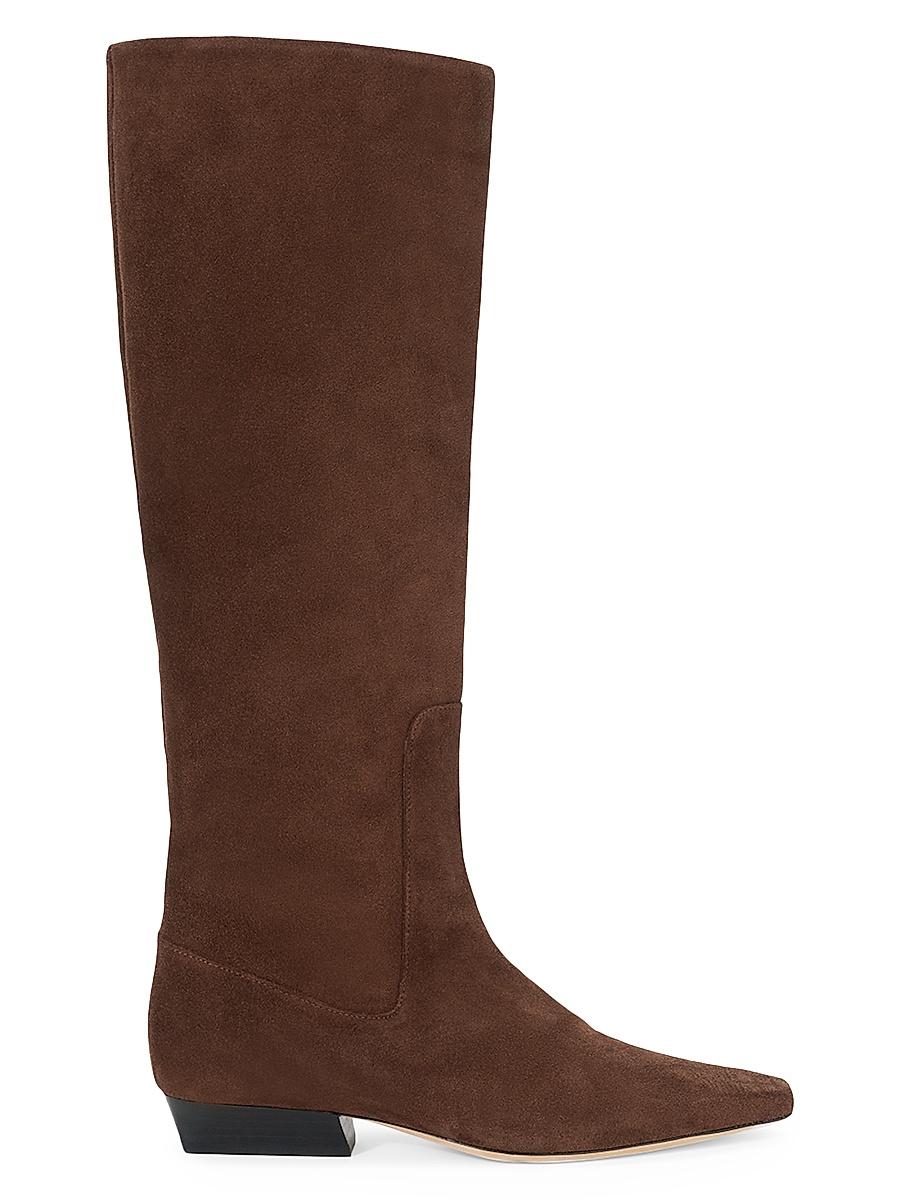 Womens Wally 25MM Suede Knee-High Boots Product Image