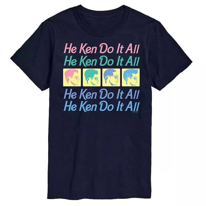 Big & Tall Barbie® He Ken Do It All Stacked Graphic Tee, Men's,  Product Image