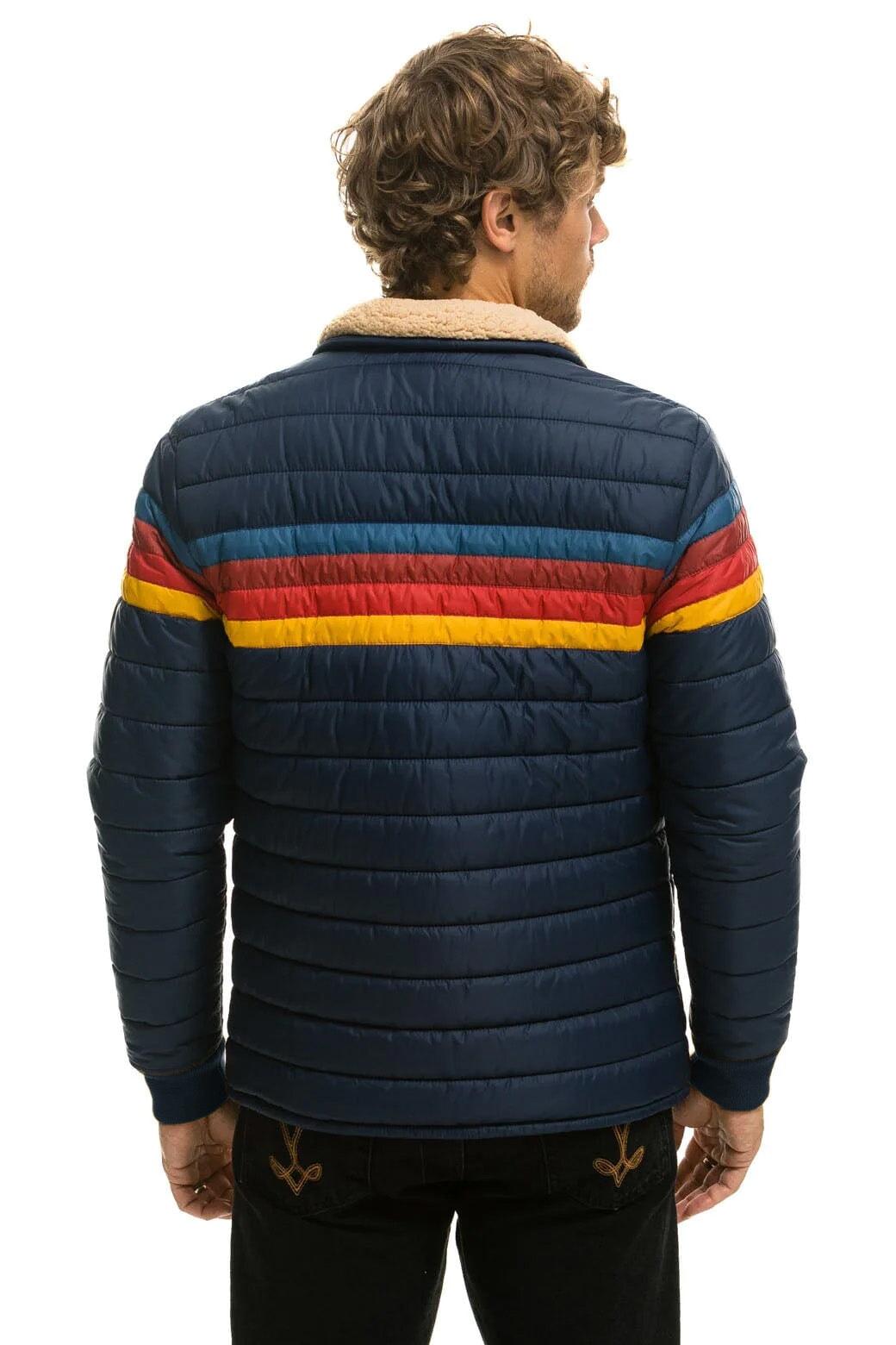 4 STRIPE JACKET - NAVY Male Product Image