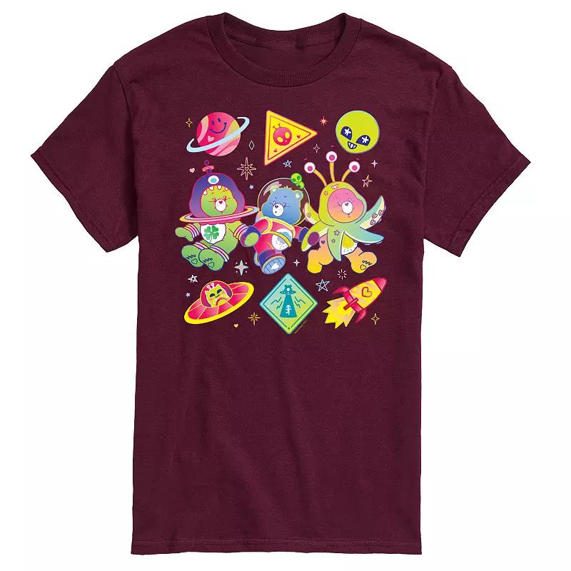 Men's Care Bears Space Grid Graphic Tee,  Product Image