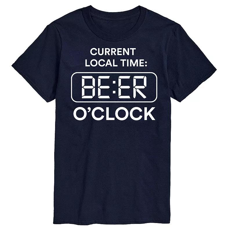 Big & Tall Beer Oclock Tee, Men's,  Product Image
