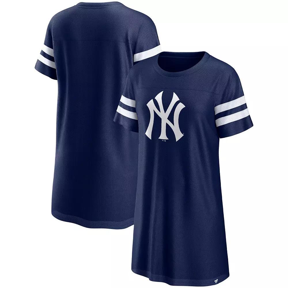 Women's Fanatics Branded Navy New York Yankees Iconic Mesh Dress,  Product Image