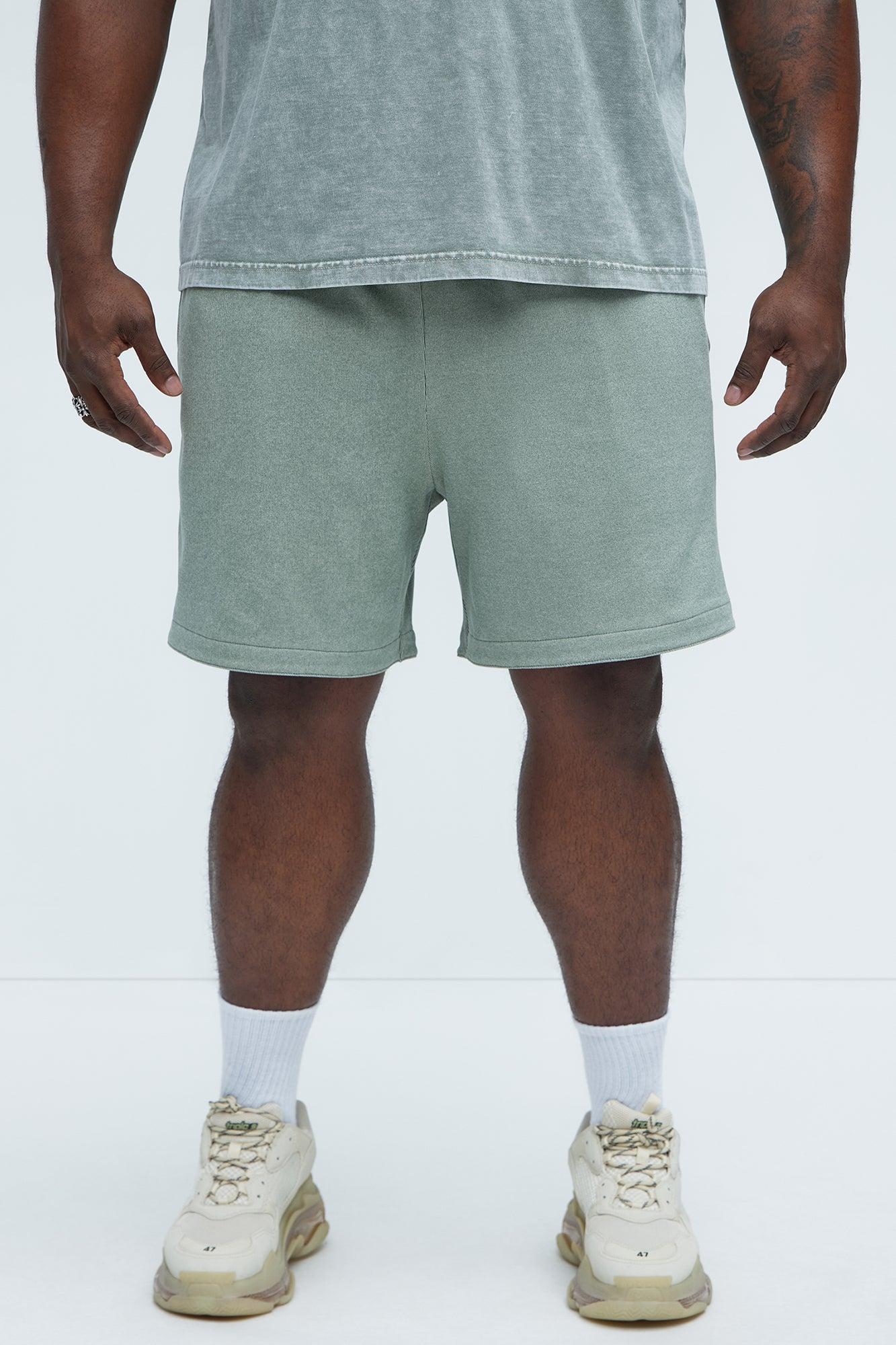 Grant Micro Stripes Shorts - Green Product Image