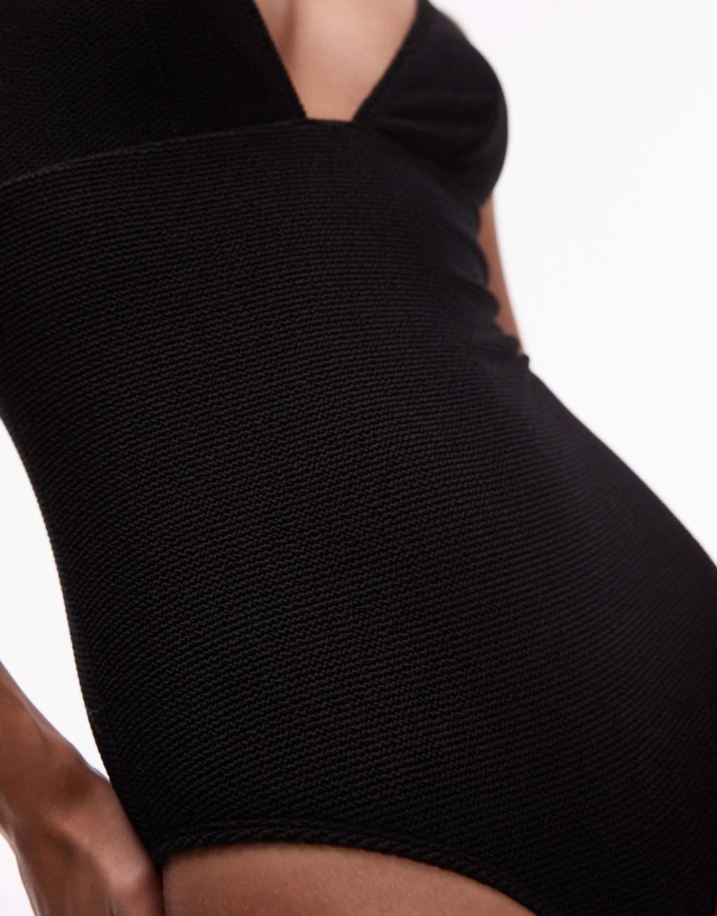 & Other Stories plunge swimsuit in black Product Image