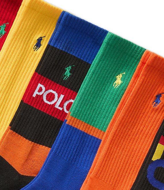 Polo Ralph Lauren Rainbow Polo Crew Socks 6-Pack Product Image