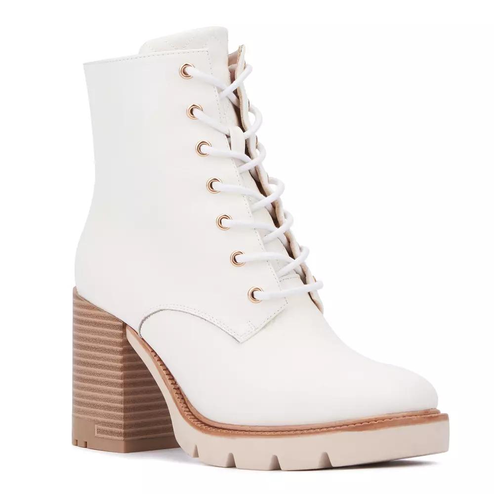 New York & Company Gigi Women's Boots, Size: 8.5, Ivory Product Image