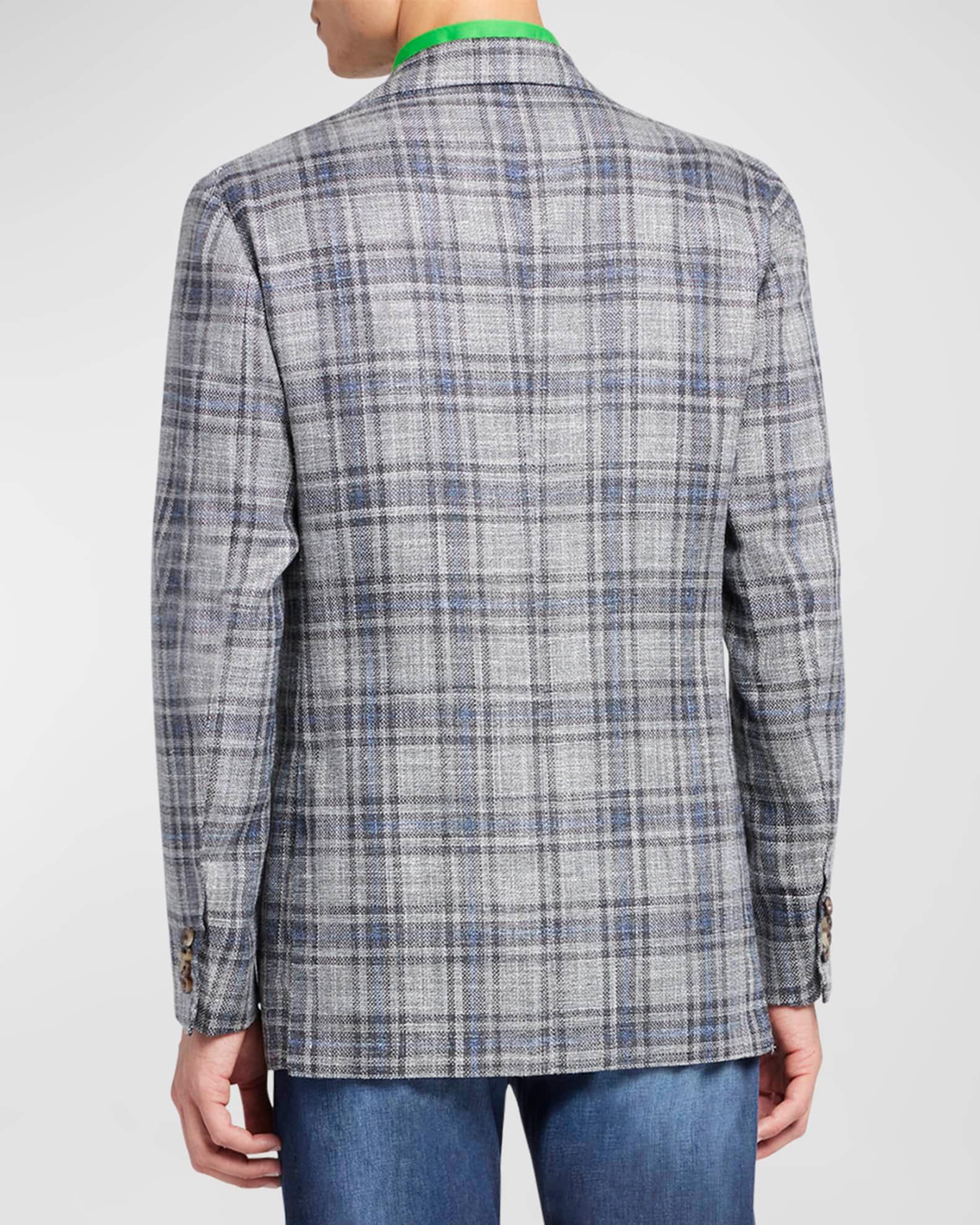 Men's Cashmere-Wool Plaid Sport Coat Product Image
