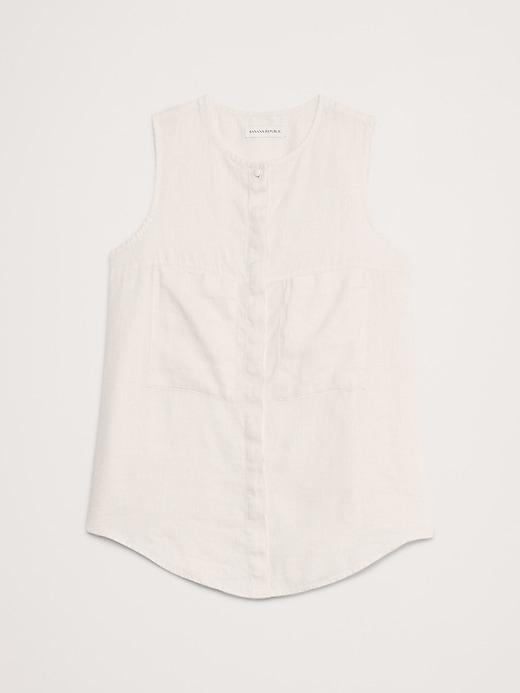 Linen Sleeveless Tunic Product Image