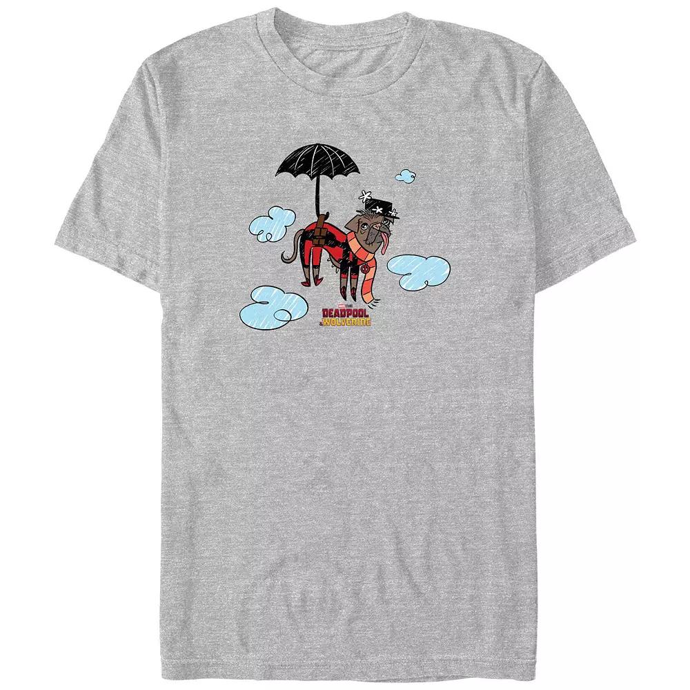 Big & Tall Marvel Deadpool & Wolverine Mary Poppins Parody Poster Graphic Tee, Men's,  Product Image