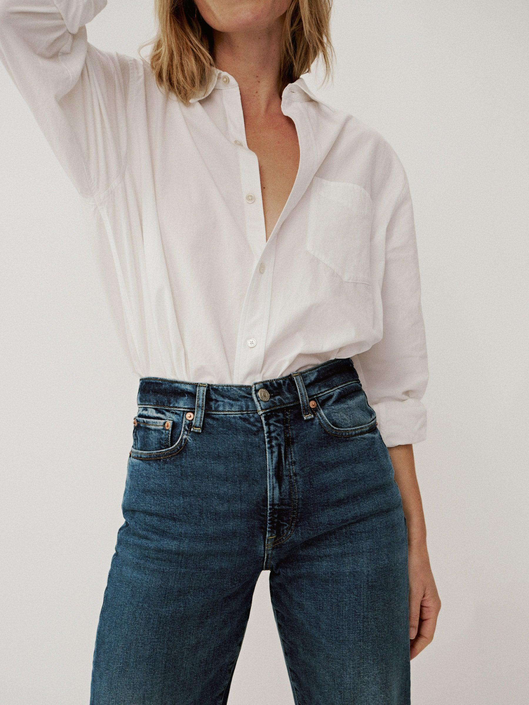 White Mainstay Cotton Shirt Product Image