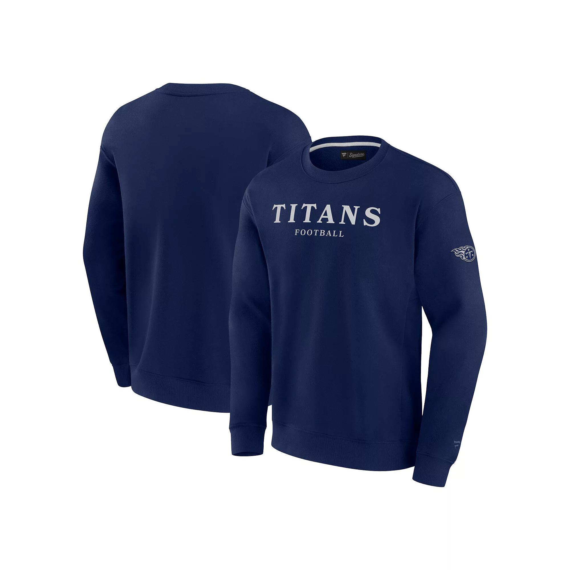 Men's Fanatics Navy Houston Texans Elements Future Ground Lettering Pullover Sweatshirt,  Product Image