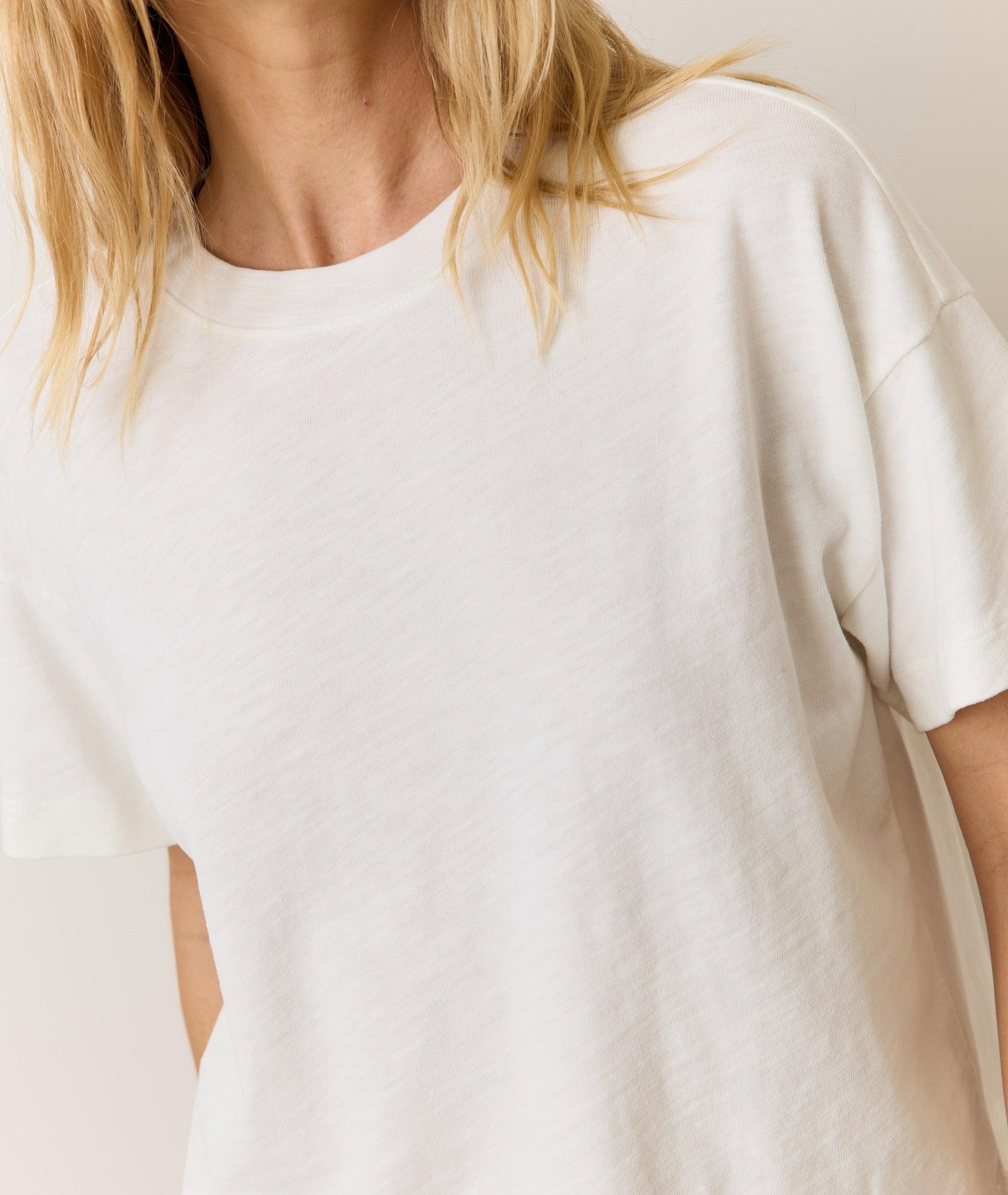 Sadie Vintage Slub Crop Tee Product Image