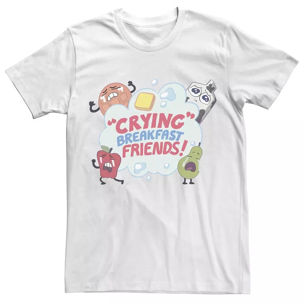 Men's Steven Universe "Crying" Breakfast Friends! Collage Tee,  Product Image