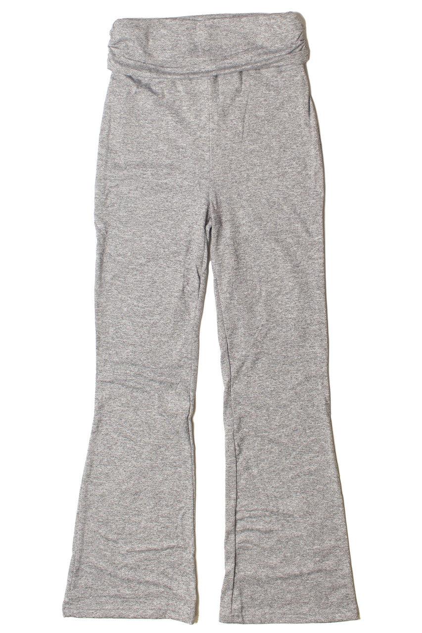 Fold Over Ruched Waistband Flare Leggings Product Image