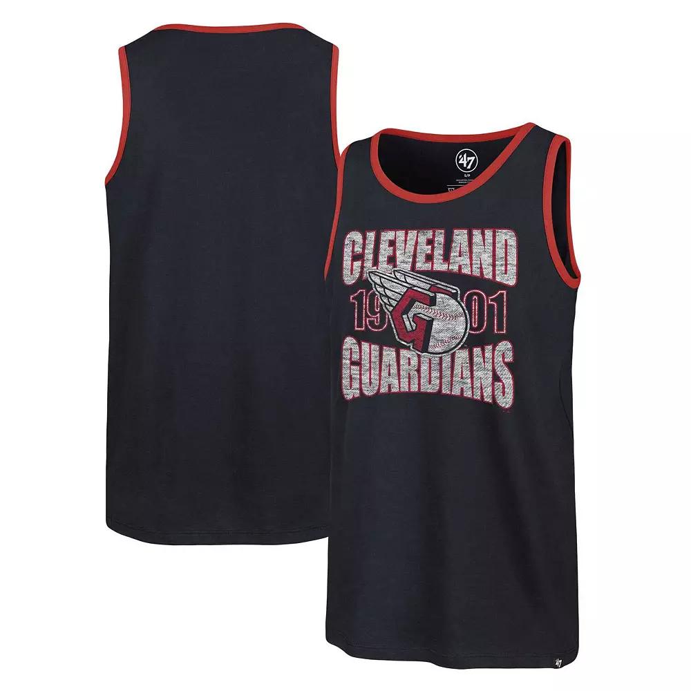 Men's '47 Navy Cleveland Guardians Upload Franklin Tank Top, Size: Small, Grd Blue Product Image
